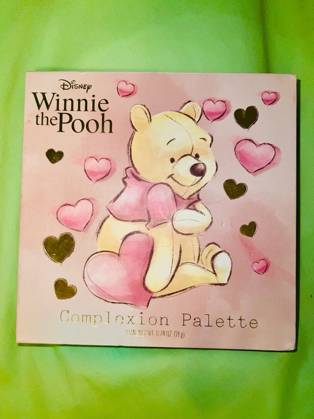 Disney Winnie the Pooh Pink and Gold Heart Complexion Palette NWT